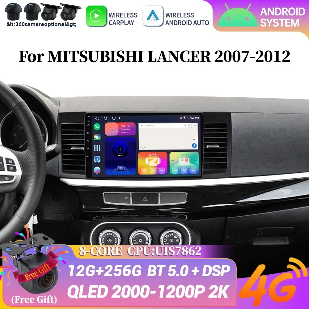 Android 14 Wireless Bluetooth Carplay Stereo ead Unit Screen GPS Car Radio Multimedia Navigation For MITSUBISHI LANCER 2007-2012
Android 14 Wireless Bluetooth Carplay Stereo ead Unit Screen GPS Car Radio Multimedia Navigation For MITSUBISHI LANCER 2007-2012