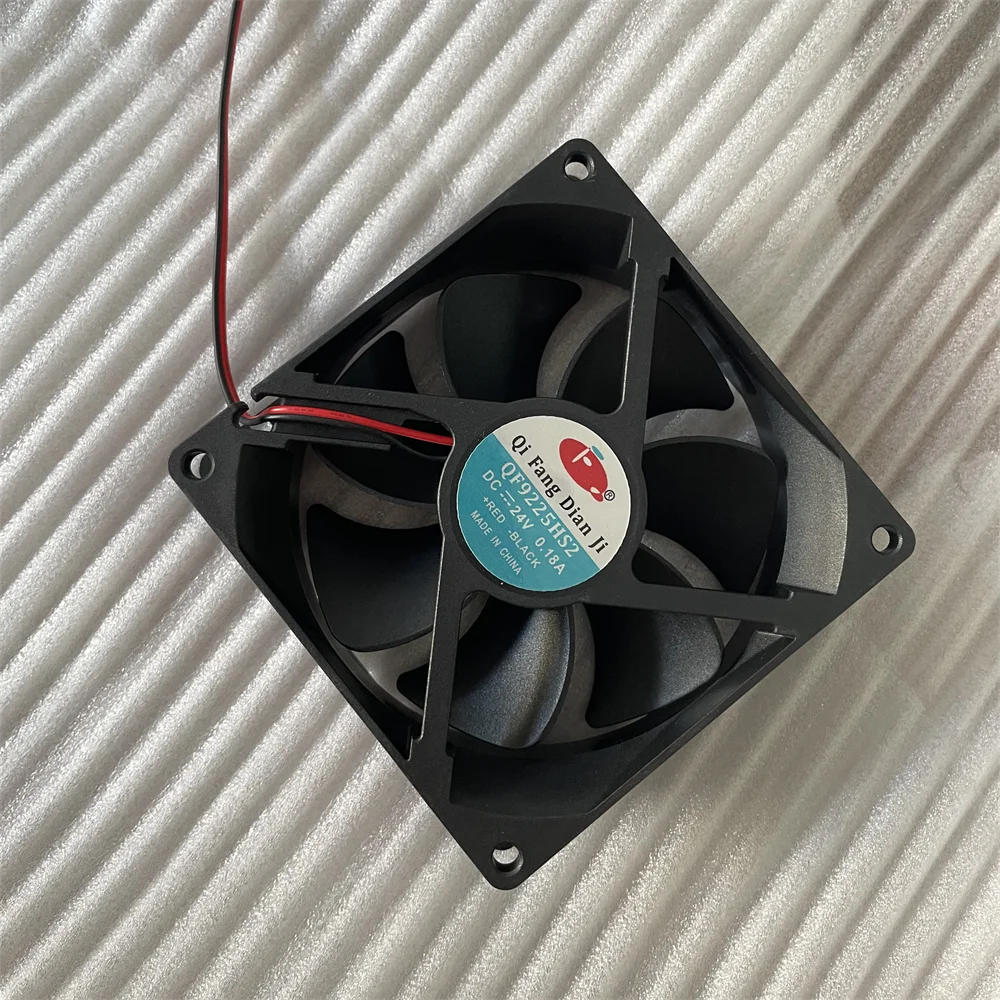 DC Brushless Fan 24V 0.18A QF9225HS2 Axial Cooling Fan 92x92x25mm 9225 Quiet Ball Bearing 3.6W for Inverter Power Supply Server
DC Brushless Fan 24V 0.18A QF9225HS2 Axial Cooling Fan 92x92x25mm 9225 Quiet Ball Bearing 3.6W for Inverter Power Supply Server