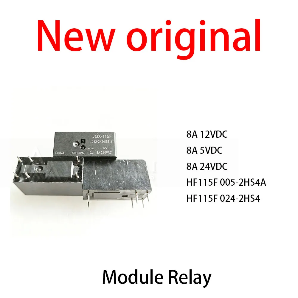 10Pcs/Lot New original 8A 12VDC 8A 5VDC 8A 24VDC HF115F 005-2HS4A HF115F 024-2HS4 Module Relay
10Pcs/Lot New original 8A 12VDC 8A 5VDC 8A 24VDC HF115F 005-2HS4A HF115F 024-2HS4 Module Relay