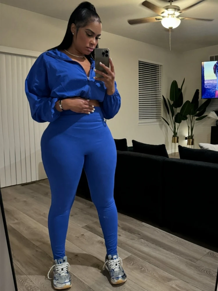2 Pieces Women's Sets 2024 Summer Autumn Solid Color Zipper Suit Tops And Pants Suits Two Piece Set Tracksuit Outfit
2 Pieces Women's Sets 2024 Summer Autumn Solid Color Zipper Suit Tops And Pants Suits Two Piece Set Tracksuit Outfit
