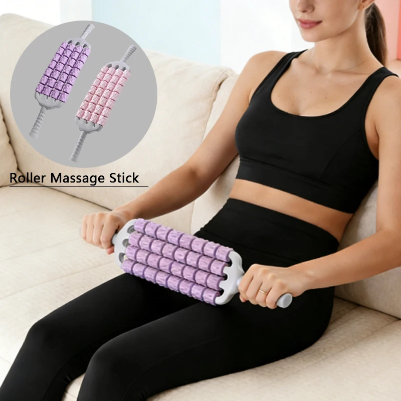 1pcs 4-Row Bendable Muscle Roller Massage Stick, Deep Tissue Fascia Massage, Flexible Design for Targeted Relief on Back, Legs
1pcs 4-Row Bendable Muscle Roller Massage Stick, Deep Tissue Fascia Massage, Flexible Design for Targeted Relief on Back, Legs