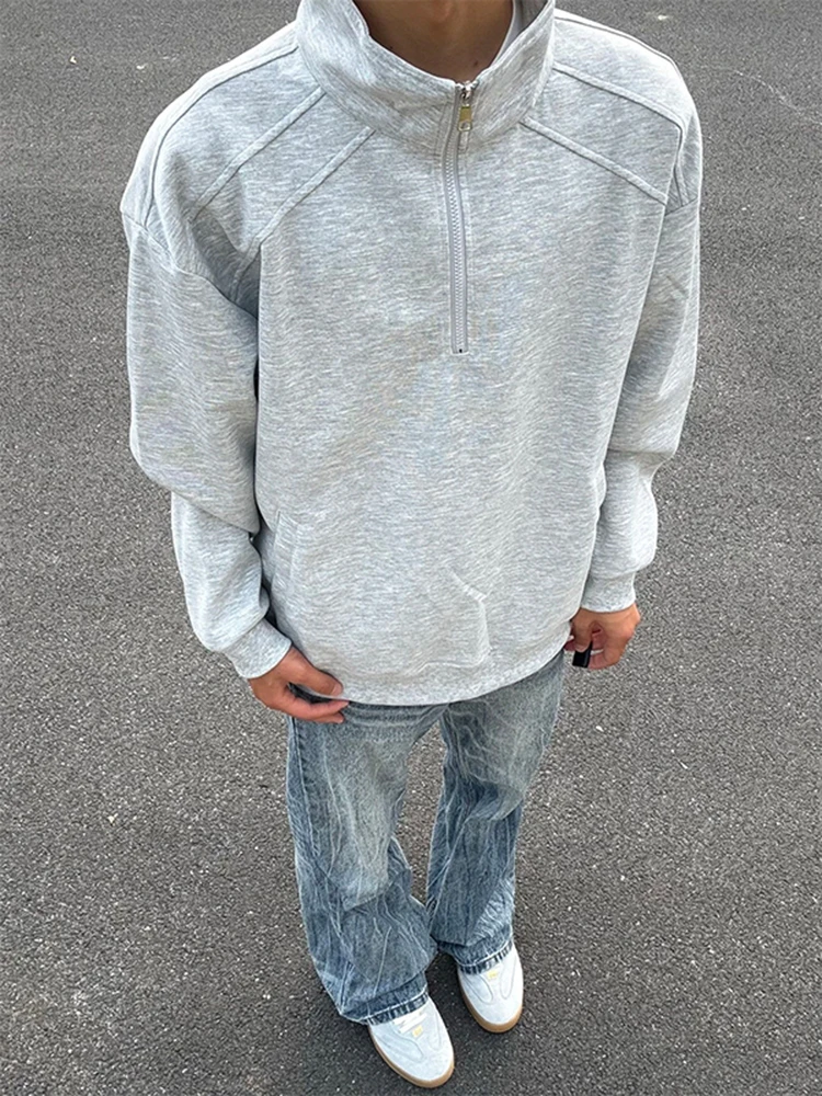 Men's Hoodie Sweatirt Thiened Fce Stand Collar Zipper Casual Long Sve irt American Sle Polyester Fiber Jaet
Men's Hoodie Sweatirt Thiened Fce Stand Collar Zipper Casual Long Sve irt American Sle Polyester Fiber Jaet