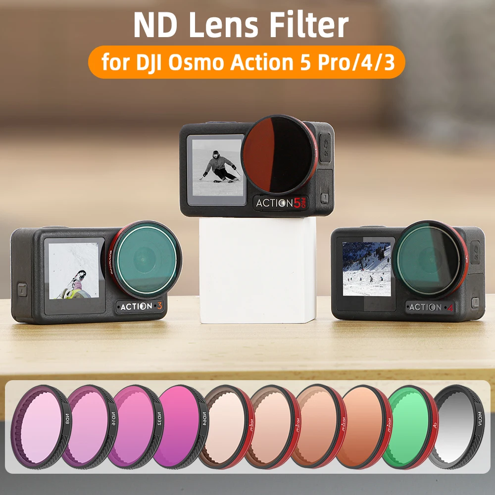 ND Filter for DJI Osmo Action 5 Pro 4 3 Lens Aluminium Alloy Frame MCUV CPL ND8 ND16 ND32 ND64 Filter Action Camera Accessories
ND Filter for DJI Osmo Action 5 Pro 4 3 Lens Aluminium Alloy Frame MCUV CPL ND8 ND16 ND32 ND64 Filter Action Camera Accessories