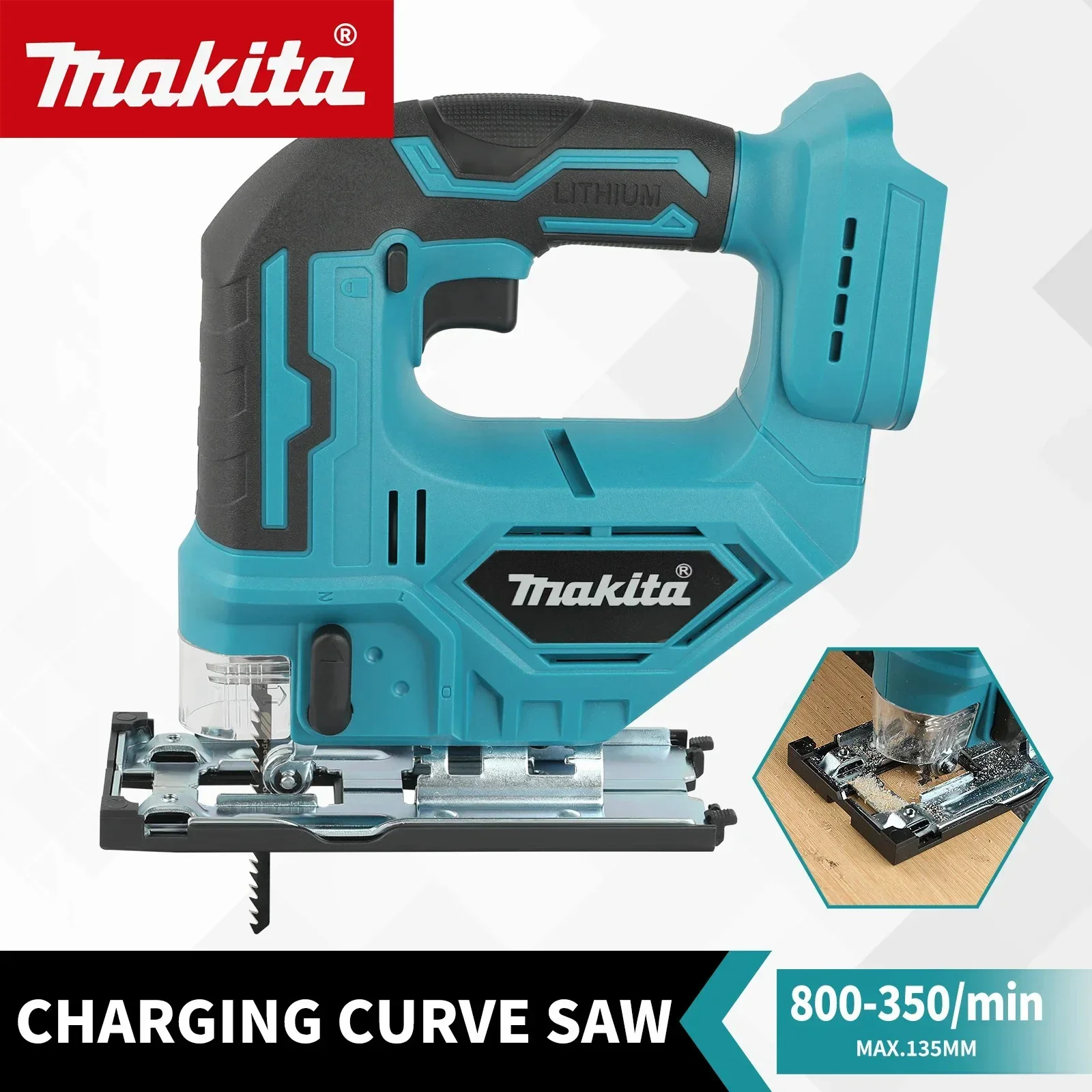 2025Makita DJV182Z 340W Brushless Jigsaw 18V Without Battery with Saw Blade Cordless Barrel Handle Portable Carpenter Power Tool
2025Makita DJV182Z 340W Brushless Jigsaw 18V Without Battery with Saw Blade Cordless Barrel Handle Portable Carpenter Power Tool