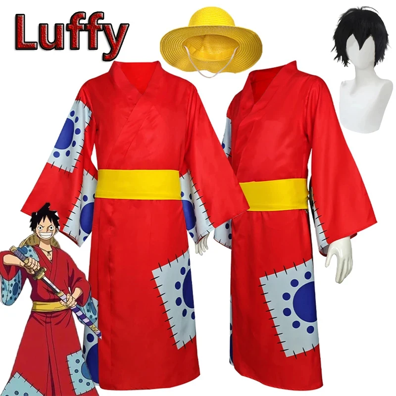 Костюм для косплея Луффи из аниме One Piece (Монки Д. Луффи) ABC123, парик, шляпа, красное кимоно, костюмы на Хэллоуин, Wano Country, fos,3'f.5;j.8
Костюм для косплея Луффи из аниме One Piece (Монки Д. Луффи) ABC123, парик, шляпа, красное кимоно, костюмы на Хэллоуин, Wano Country, fos,3'f.5;j.8