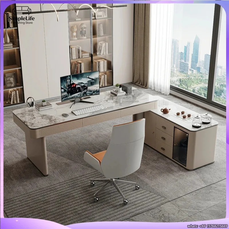 Modern Executive Computer Desk with Drawer Storage Strong Cabinet Design Aesthetic Home Office Desk Ergonomic Writing Table
Modern Executive Computer Desk with Drawer Storage Strong Cabinet Design Aesthetic Home Office Desk Ergonomic Writing Table