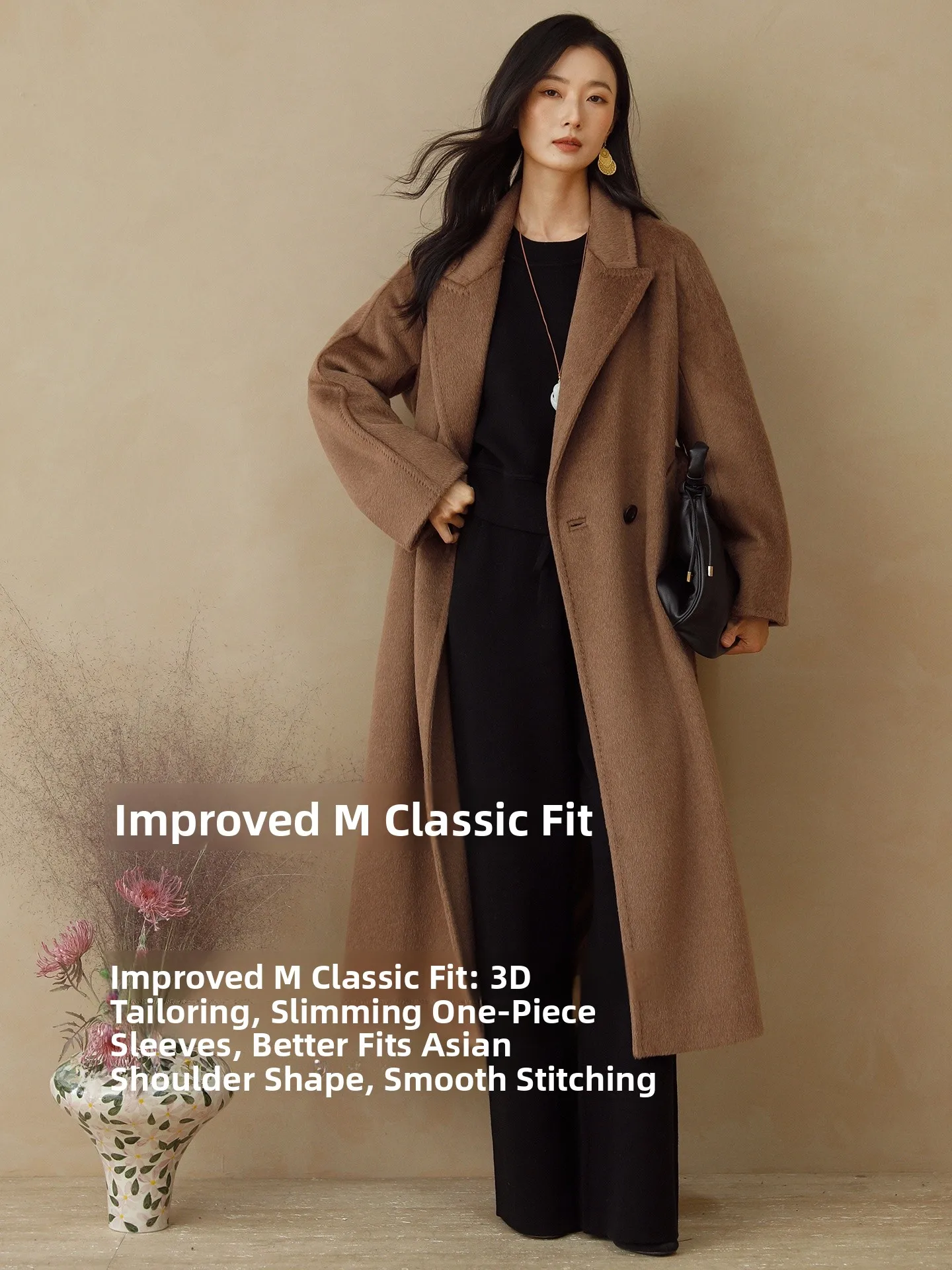 Классическое улучшенное пальто MaxMara из верблюжьей шерсти для женщин, новая зимняя коллекция, стильное, для повседневной носки, простое, модное, женская верхняя одежда
Классическое улучшенное пальто MaxMara из верблюжьей шерсти для женщин, новая зимняя коллекция, стильное, для повседневной носки, простое, модное, женская верхняя одежда