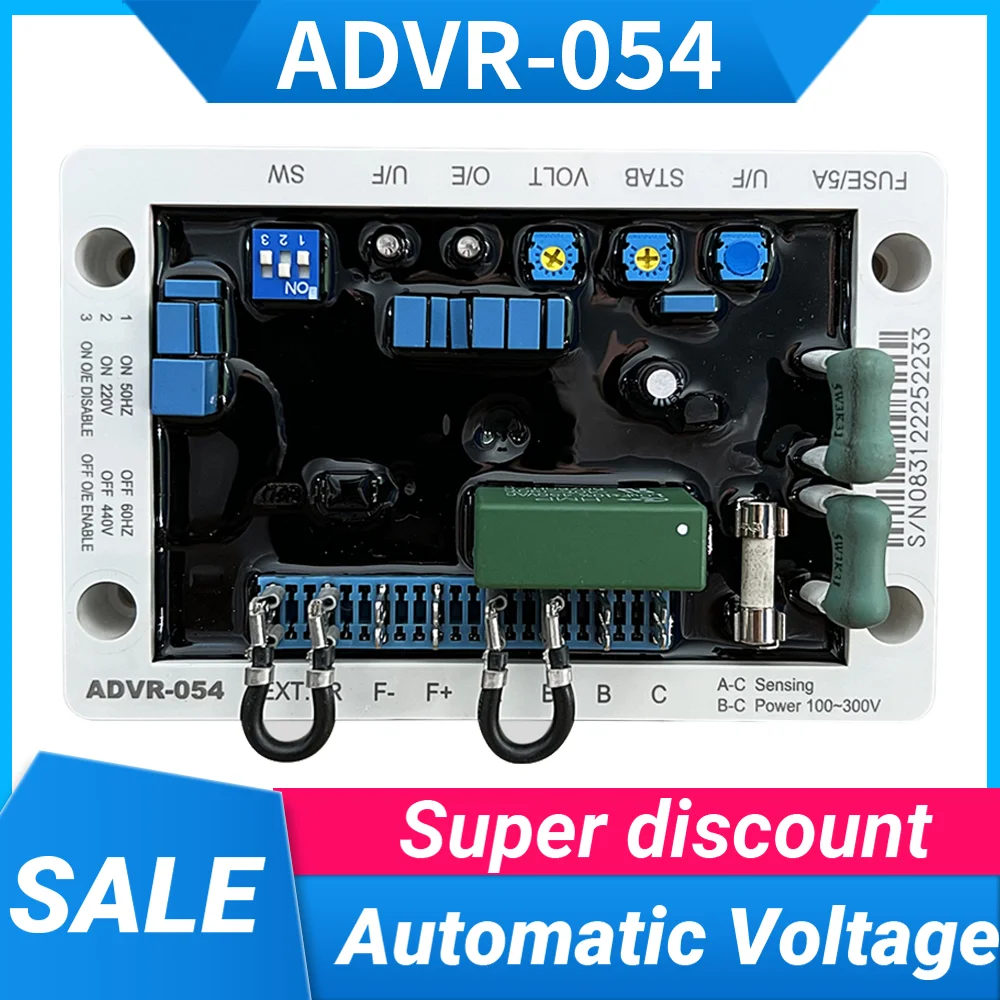 KUTAI ADVR-054 ADVR 054 AVR Automatic Voltage Regulator with High Cooling Efficiency Use With EP200 Paralleling Module
KUTAI ADVR-054 ADVR 054 AVR Automatic Voltage Regulator with High Cooling Efficiency Use With EP200 Paralleling Module