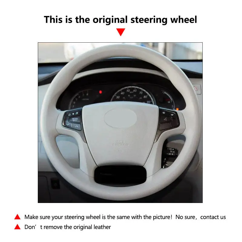 Аксессуары для салона автомобиля, чехол на руль для Toyota Sienna 2011 2012 2013 2014, черная перфорированная кожаная отделка из микрофибры
Аксессуары для салона автомобиля, чехол на руль для Toyota Sienna 2011 2012 2013 2014, черная перфорированная кожаная отделка из микрофибры