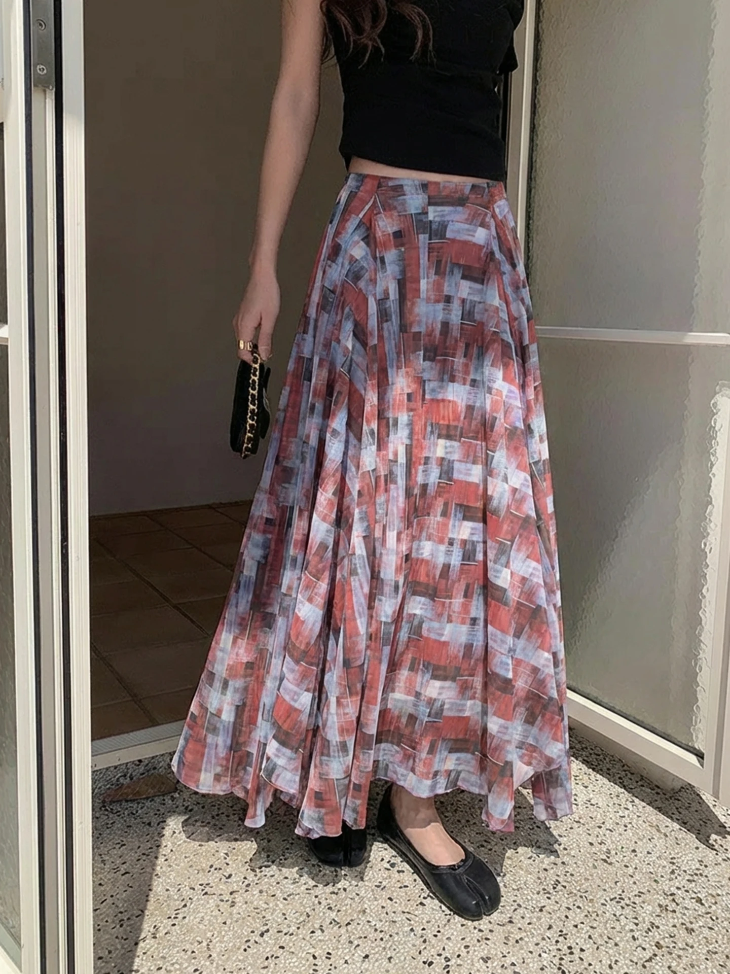 Elegant Purple Plaid Halter Neck Dress Women's Summer New Style High Waist Polyester Fiber No Stretch Travel Friendly
Elegant Purple Plaid Halter Neck Dress Women's Summer New Style High Waist Polyester Fiber No Stretch Travel Friendly