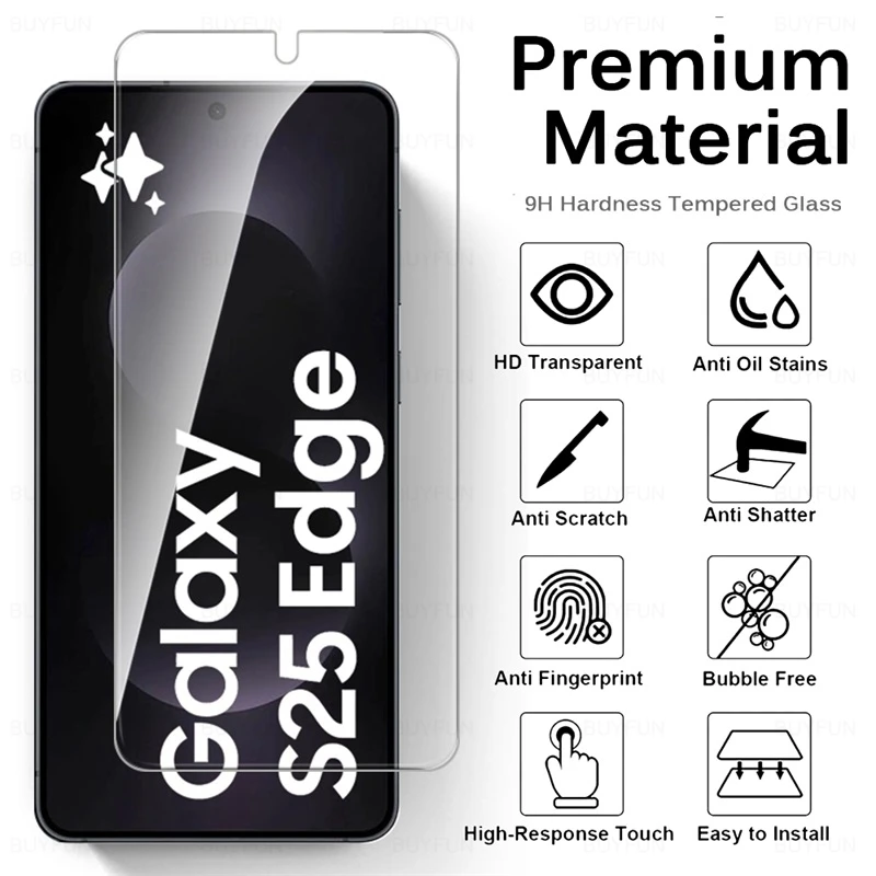 4-1Pcs 9H Clear Tempered Glass Full Cover Screen Protector For Samsung Galaxy S25 Edge S25Edge S 25Edge 25 Edge 2025 Phone Film 4-1Pcs 9H Clear Tempered Glass Full Cover Screen Protector For Samsung Galaxy S25 Edge S25Edge S 25Edge 25 Edge 2025 Phone Film