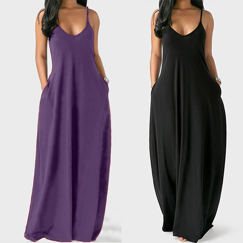 Women's Casual Sleeveless Strap Dress Summer Beach Solid Color Retro Robe Baggy Minimalism Ladies A-Line Street Dresses S-5XL
Women's Casual Sleeveless Strap Dress Summer Beach Solid Color Retro Robe Baggy Minimalism Ladies A-Line Street Dresses S-5XL