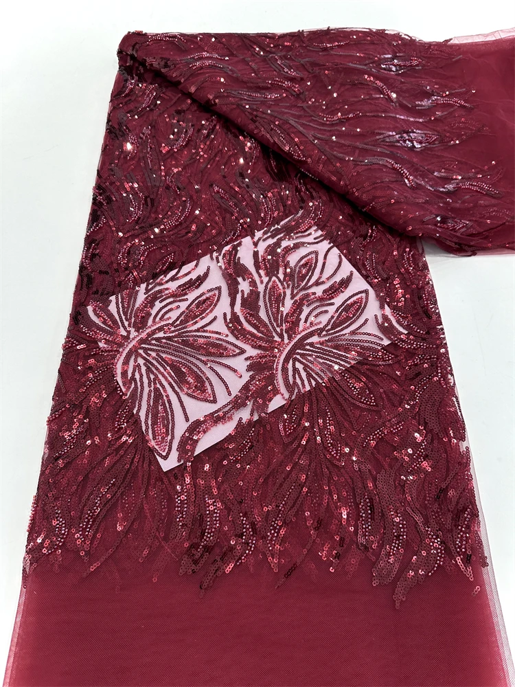 Luxury African Sequins Beaded Lace Fabric 2025 High Quality Groom Nigerian Wedding Bridal Embroidery French Tulle Sewing
Luxury African Sequins Beaded Lace Fabric 2025 High Quality Groom Nigerian Wedding Bridal Embroidery French Tulle Sewing