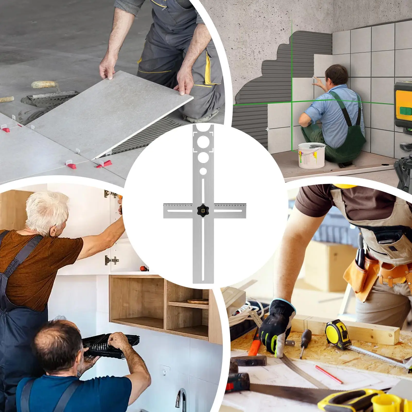 Резак для мраморных отверстий, локатор для керамической плитки, диапазон измерения 300 мм, прецизионная направляющая для шаблона 25 мм/40 мм/45 мм/55 мм/60 мм для
Резак для мраморных отверстий, локатор для керамической плитки, диапазон измерения 300 мм, прецизионная направляющая для шаблона 25 мм/40 мм/45 мм/55 мм/60 мм для