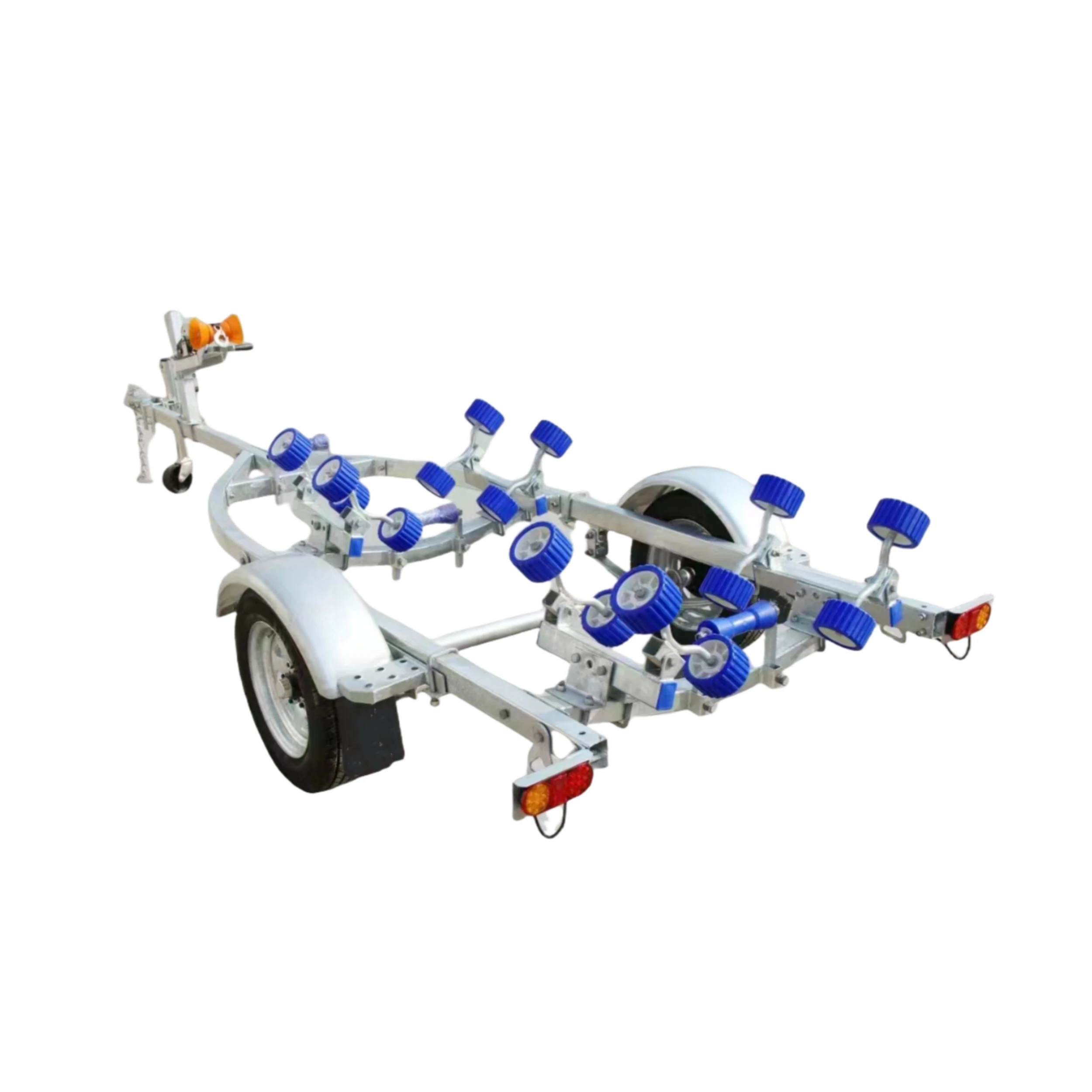 New Heavy-Duty Galvanized Boat Trailer with Double Axles Watercraft Trailers for Small Boats for Towing and Rescue
New Heavy-Duty Galvanized Boat Trailer with Double Axles Watercraft Trailers for Small Boats for Towing and Rescue