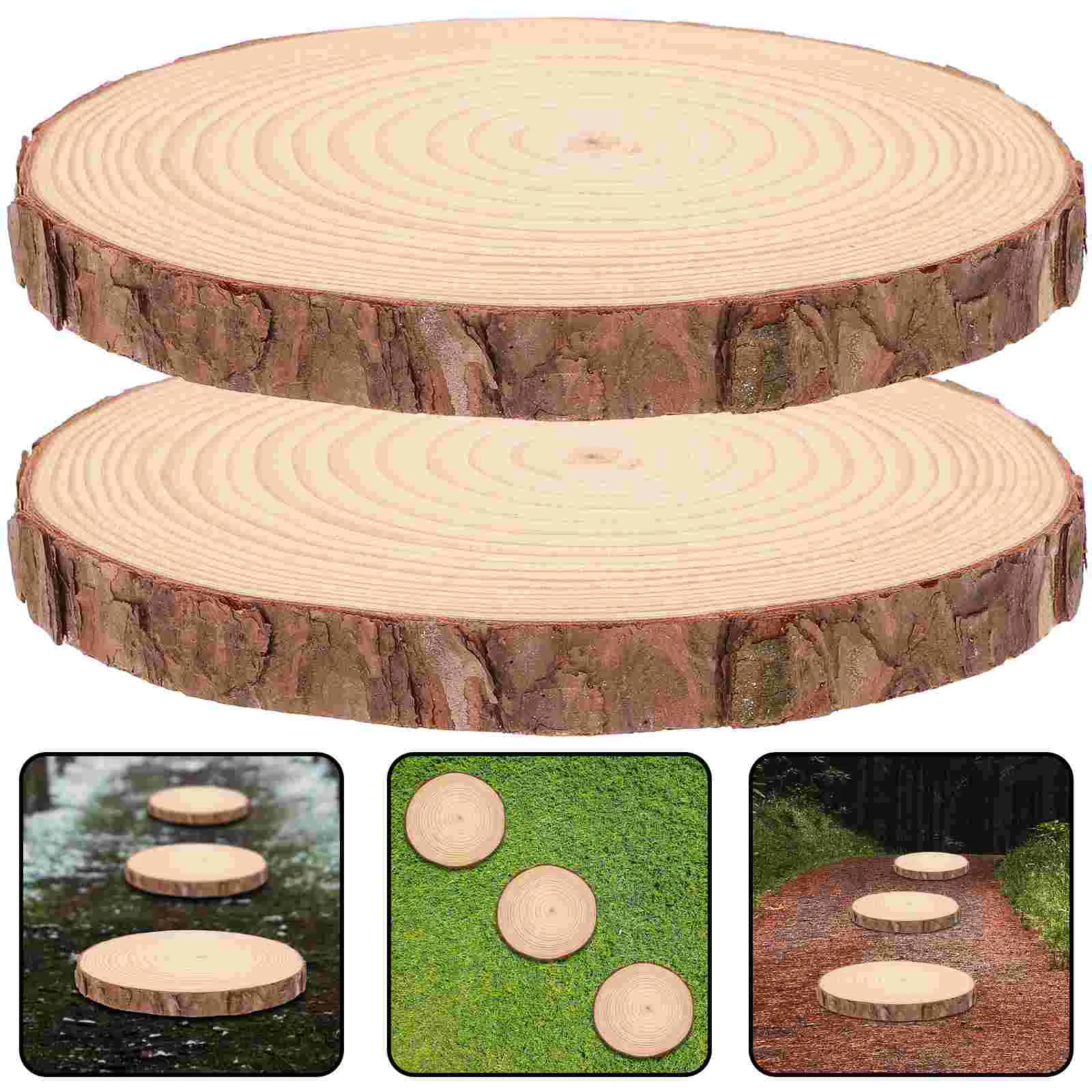 3 Pcs Outdoor Wooden Stepping Stones DIY Garden Decor Patio and Paver Chips Walkway Affordable
3 Pcs Outdoor Wooden Stepping Stones DIY Garden Decor Patio and Paver Chips Walkway Affordable