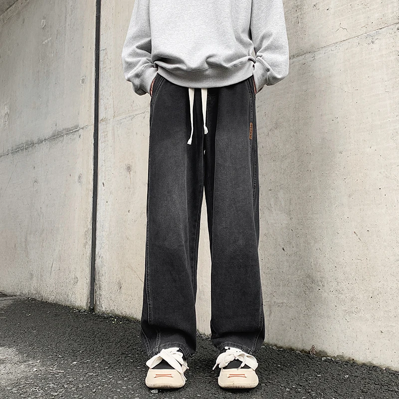 2024 Spring New Street Famous Loose Jeans Men Korean Fashion Loose Straight Wide Leg Pants Male Clothing Brand Trousers P177
2024 Spring New Street Famous Loose Jeans Men Korean Fashion Loose Straight Wide Leg Pants Male Clothing Brand Trousers P177