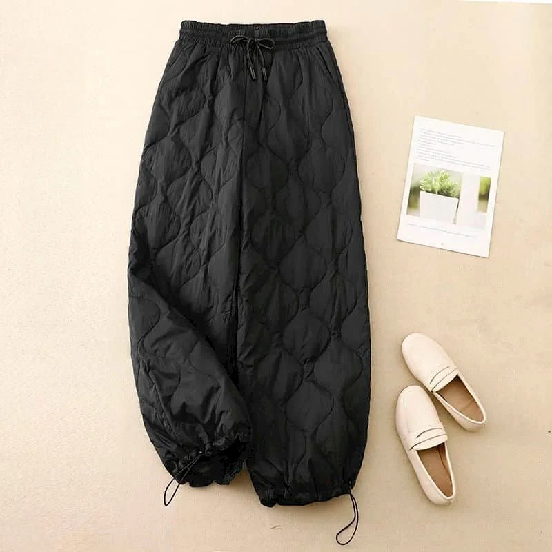 Solid Harem Pants for Women Vintage Trousers Women Korean Style Casual Winter Warm Rhombic Quilted Lantern Pants Women Clothing
Solid Harem Pants for Women Vintage Trousers Women Korean Style Casual Winter Warm Rhombic Quilted Lantern Pants Women Clothing