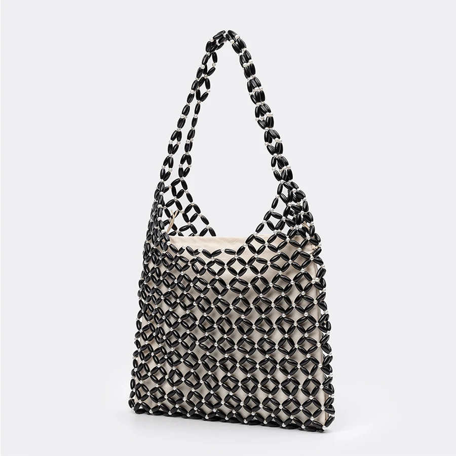 Женская тканая ручная сумка, изысканный дизайн, ажурная деревянная сумка-тоут с бусинами, сумка-ведро, женская сумка ручной работы из бисера, сетчатые сумки
Женская тканая ручная сумка, изысканный дизайн, ажурная деревянная сумка-тоут с бусинами, сумка-ведро, женская сумка ручной работы из бисера, сетчатые сумки