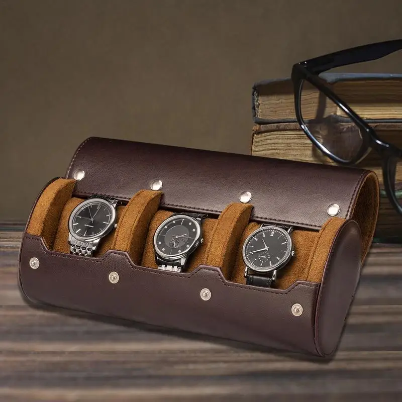 Watch Cases For Men PU Leather Storage Roll With 3 Slot Portable Elegant Storage Organizer Watch Storage Box For Watch Lover
Watch Cases For Men PU Leather Storage Roll With 3 Slot Portable Elegant Storage Organizer Watch Storage Box For Watch Lover