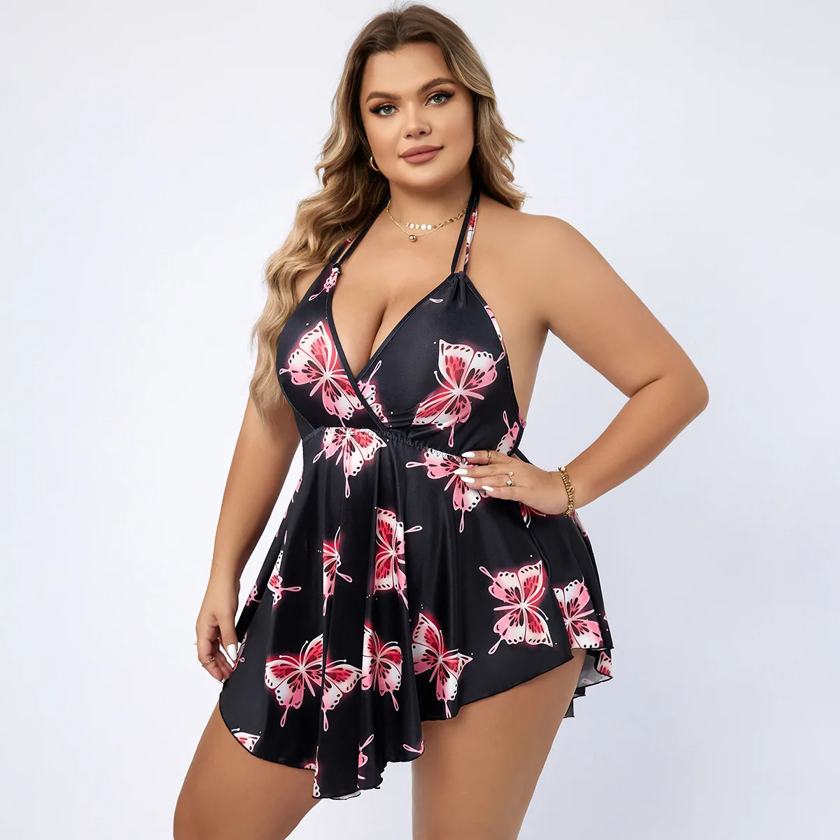 Ice silk home clothes, erotic women's clothing, plus size open chest camisole skirt, backless short skirt, sexy and hot nightgow
Ice silk home clothes, erotic women's clothing, plus size open chest camisole skirt, backless short skirt, sexy and hot nightgow