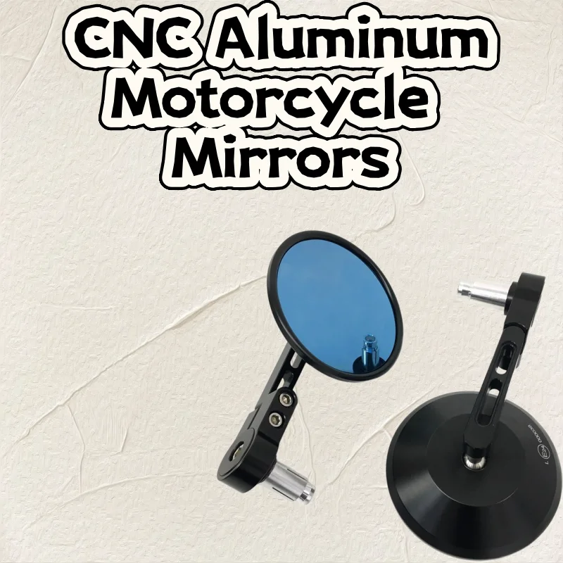 2PCS Universal CNC Aluminum Bar End Mirrors 7/8" 22mm Motorcycle Rearview Mirrors for Bobber Cruiser Touring Dirt Bike
2PCS Universal CNC Aluminum Bar End Mirrors 7/8" 22mm Motorcycle Rearview Mirrors for Bobber Cruiser Touring Dirt Bike