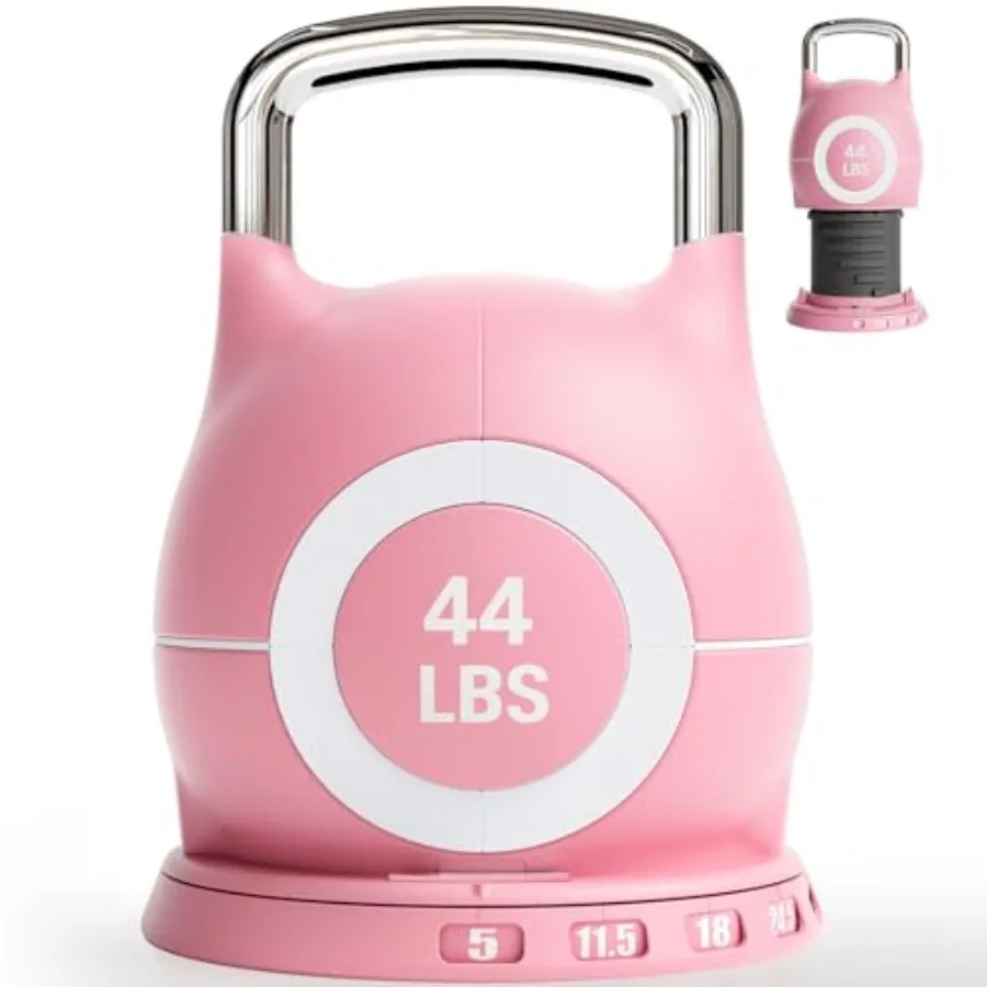 Adjustable Kettlebell Set 7in1 22.5 lb or 44 lb Quick-Change Weight Dial Safety Lock Space-Saving Design Full-Body Workout Cros
Adjustable Kettlebell Set 7in1 22.5 lb or 44 lb Quick-Change Weight Dial Safety Lock Space-Saving Design Full-Body Workout Cros