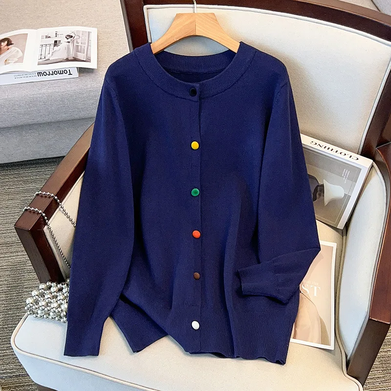 170Kg Plus Size Women's Bust 160 Spring Autumn Winter Loose Round Neck Cardigan Sweater Knitted Blue 4XL 5XL 6XL 7XL 8XL 9XL
170Kg Plus Size Women's Bust 160 Spring Autumn Winter Loose Round Neck Cardigan Sweater Knitted Blue 4XL 5XL 6XL 7XL 8XL 9XL