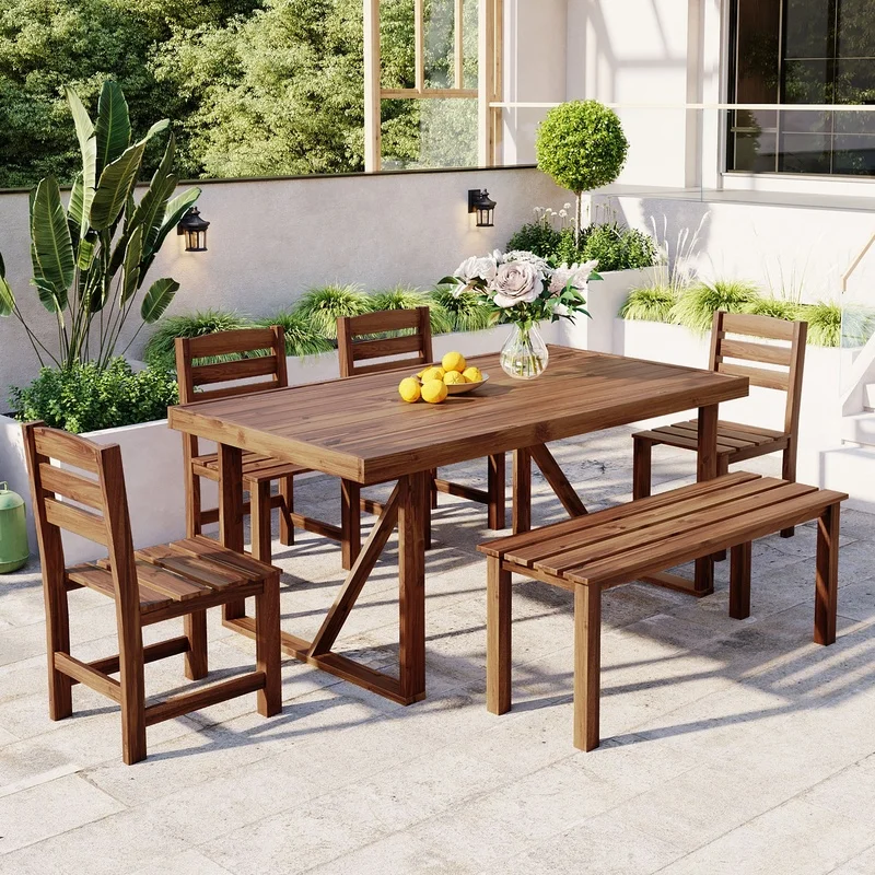 Acacia Wood Outdoor Dining Set for Patio or Balcony – Durable and Stylish 4-Piece Table and Chair Set
Acacia Wood Outdoor Dining Set for Patio or Balcony – Durable and Stylish 4-Piece Table and Chair Set