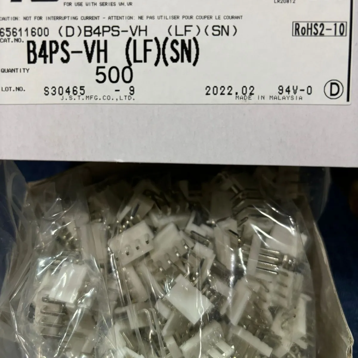B4PS-VH(LF)(SN) connector JST bend-out P=3.96mm wire-to-board pin seat IC chip integrated circuit
B4PS-VH(LF)(SN) connector JST bend-out P=3.96mm wire-to-board pin seat IC chip integrated circuit