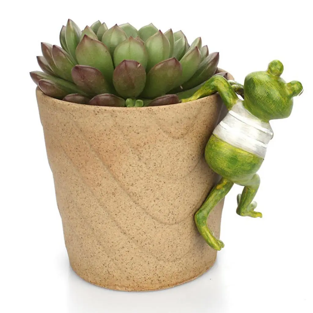 Resin Frog Pot Sitter Eco Friendly Climbing Frog Figurine Cute Plant Pot Ornament for Garden House Plants
Resin Frog Pot Sitter Eco Friendly Climbing Frog Figurine Cute Plant Pot Ornament for Garden House Plants
