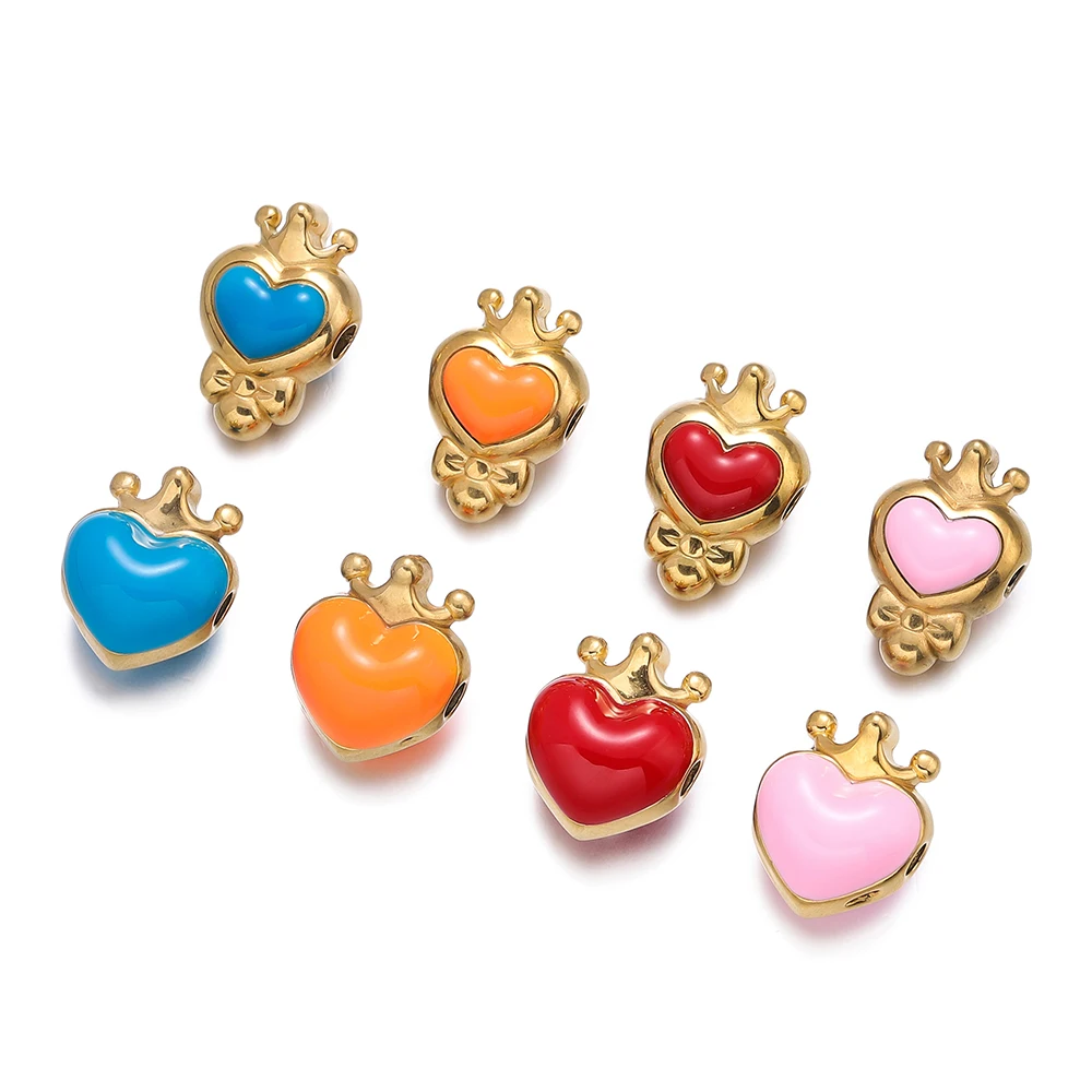 2Pcs/Pack Stainless Steel 304 Heart Shape Spacer Charms Beads For Handmade DIY Necklace Bracelet Jewelry Making Accessories
2Pcs/Pack Stainless Steel 304 Heart Shape Spacer Charms Beads For Handmade DIY Necklace Bracelet Jewelry Making Accessories