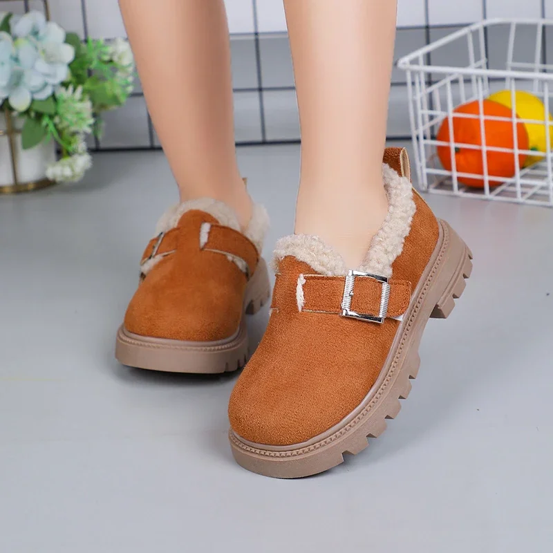 2023 New Winter Snow Leather Shoes Girl Plush Shoes Boys Cotton Shoes Anti Slip Casual Simple Non-slip Children Fashion Loafer
2023 New Winter Snow Leather Shoes Girl Plush Shoes Boys Cotton Shoes Anti Slip Casual Simple Non-slip Children Fashion Loafer
