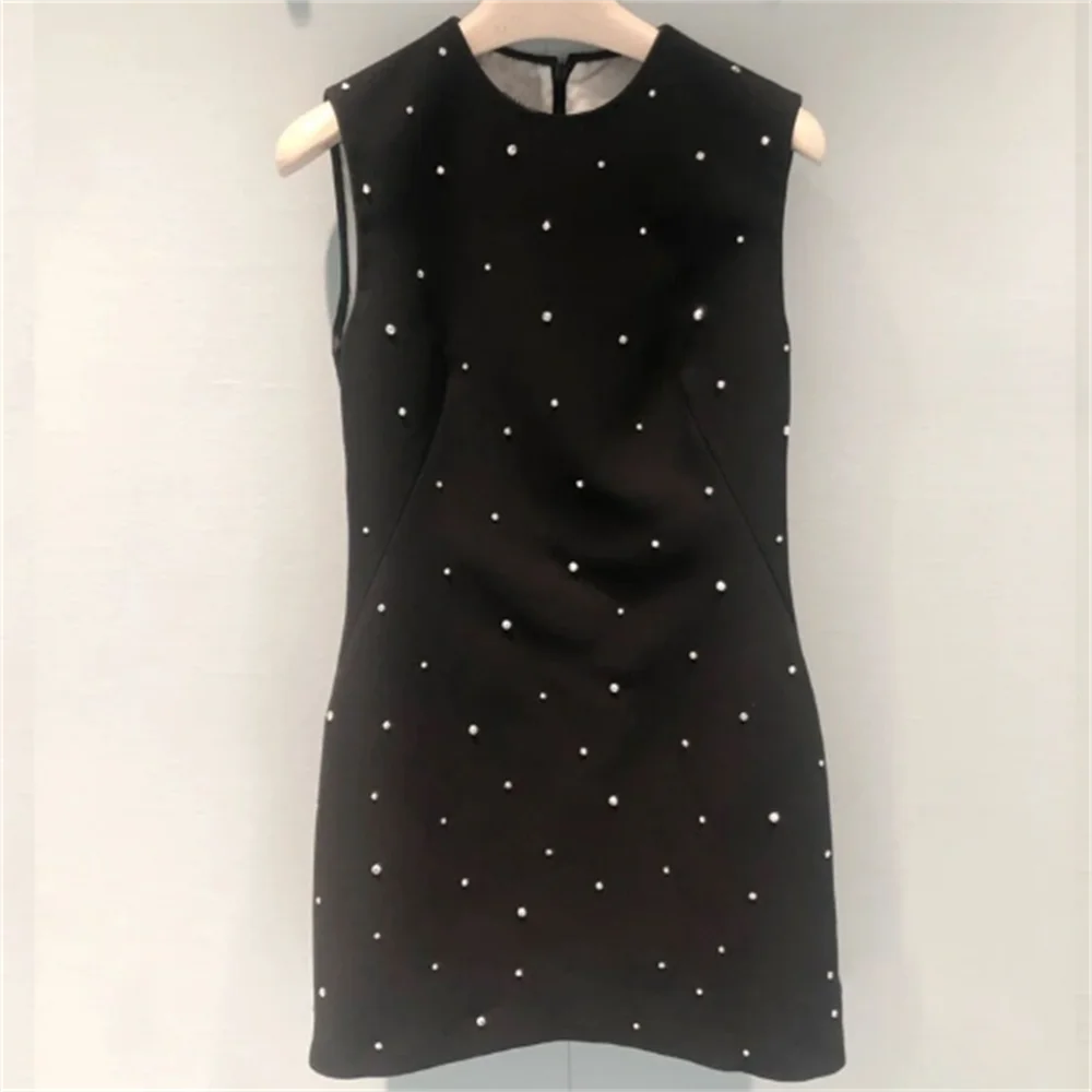 summer new diamond sleeveless dress party fashion black skinny dresses for women body dress
summer new diamond sleeveless dress party fashion black skinny dresses for women body dress