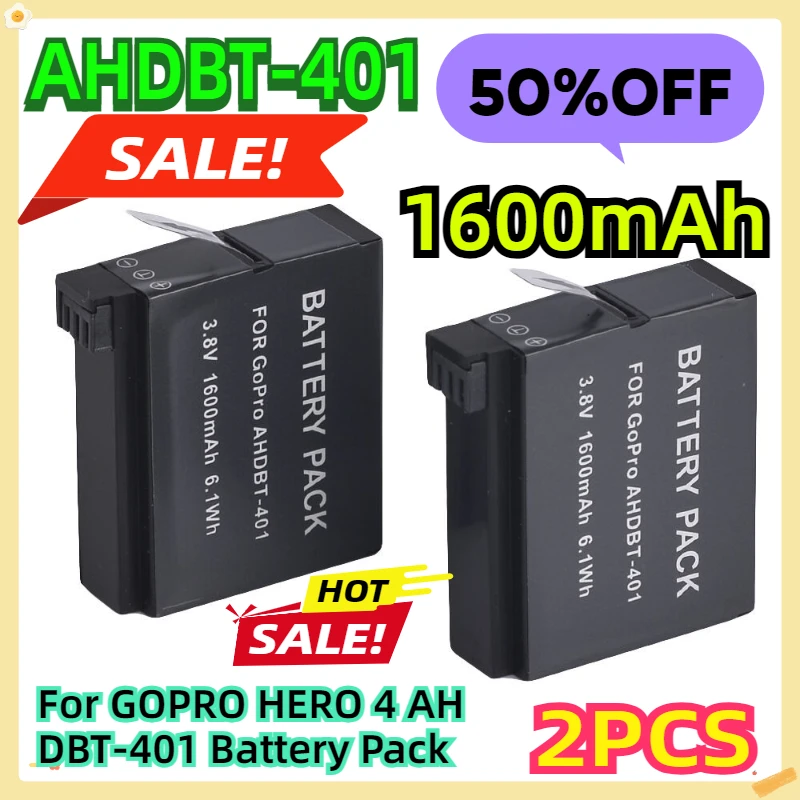For GOPRO HERO 4 AHDBT-401 Battery Pack 2pcs
For GOPRO HERO 4 AHDBT-401 Battery Pack 2pcs