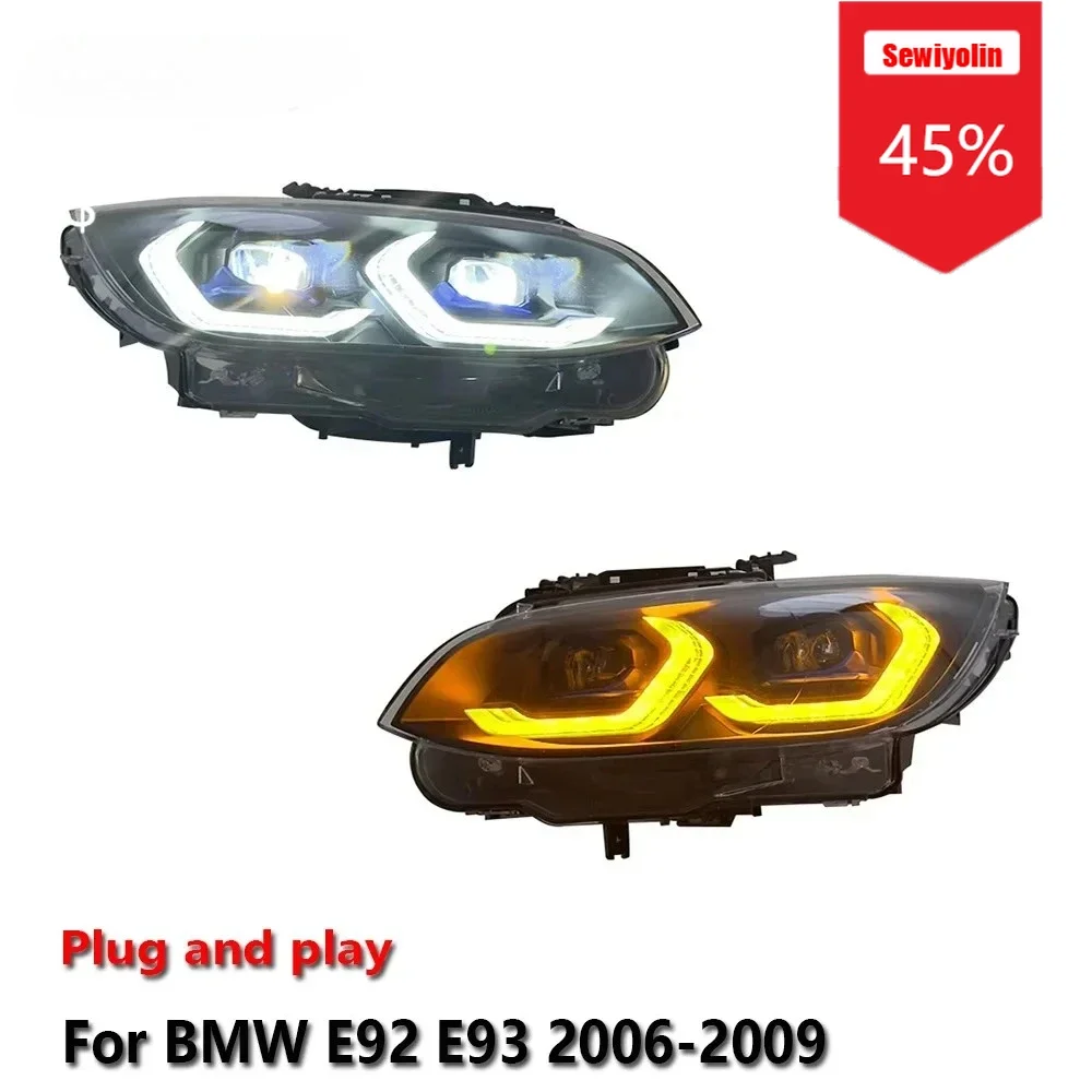 Sewiyolin Car LED Headlight Light Assemblies For BMW E92 E93 330 335 M3 2006-2009 Auto Fog DRL Brake Turn Signal Lamp Plug and P
Sewiyolin Car LED Headlight Light Assemblies For BMW E92 E93 330 335 M3 2006-2009 Auto Fog DRL Brake Turn Signal Lamp Plug and P