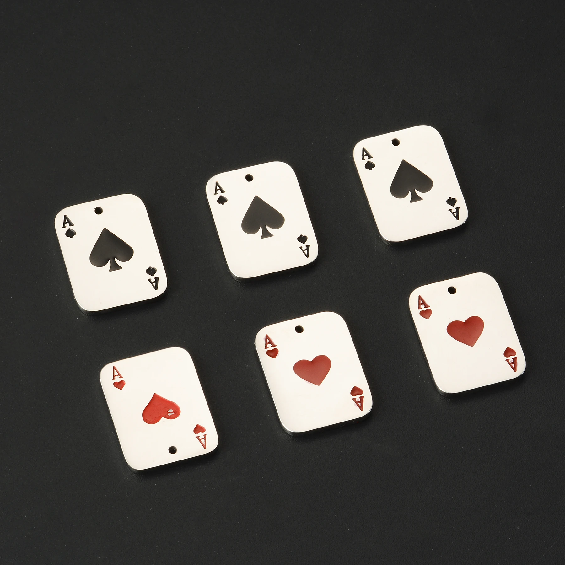 10Pcs Stainless Steel Creative Poker Playing Cards Charms Jewelry Making DIY for Men Women Couples Jewelry Pendant
10Pcs Stainless Steel Creative Poker Playing Cards Charms Jewelry Making DIY for Men Women Couples Jewelry Pendant