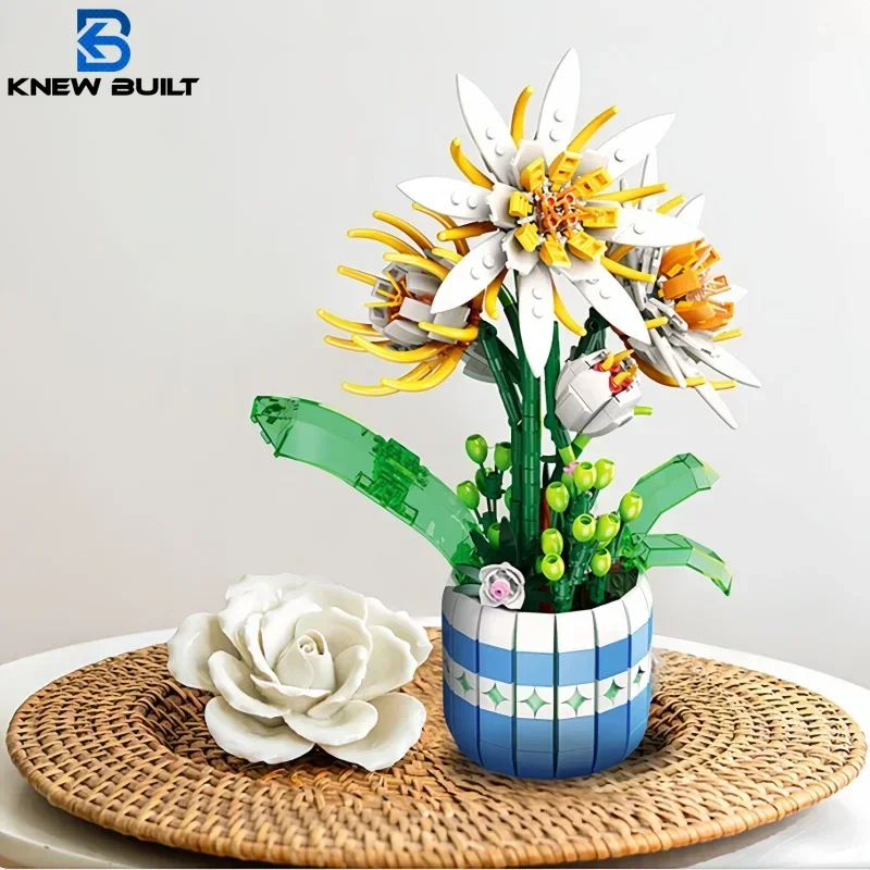 KNEW BUILT Epiphyllum 3D Flower Potted Building Block Toy- Make a Great Gift,Ideal Holiday Gift For Girl,Decorate Your Home
KNEW BUILT Epiphyllum 3D Flower Potted Building Block Toy- Make a Great Gift,Ideal Holiday Gift For Girl,Decorate Your Home