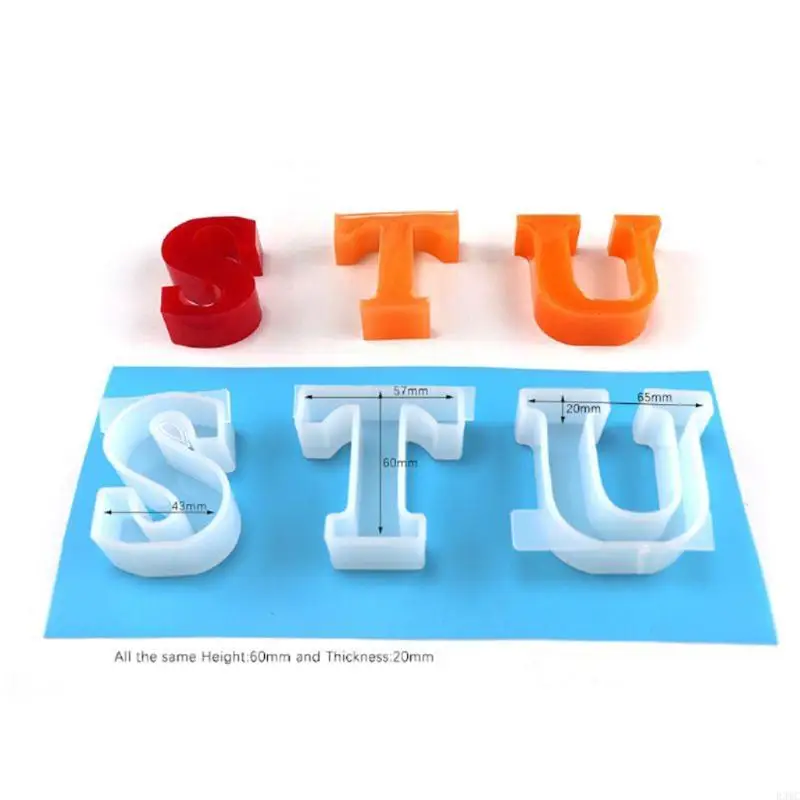 R3MC English Letter Resin-Molds Silicone-Molds for Epoxy Resin Casting DIY Mold for English Letter Shaped Toy Making
R3MC English Letter Resin-Molds Silicone-Molds for Epoxy Resin Casting DIY Mold for English Letter Shaped Toy Making