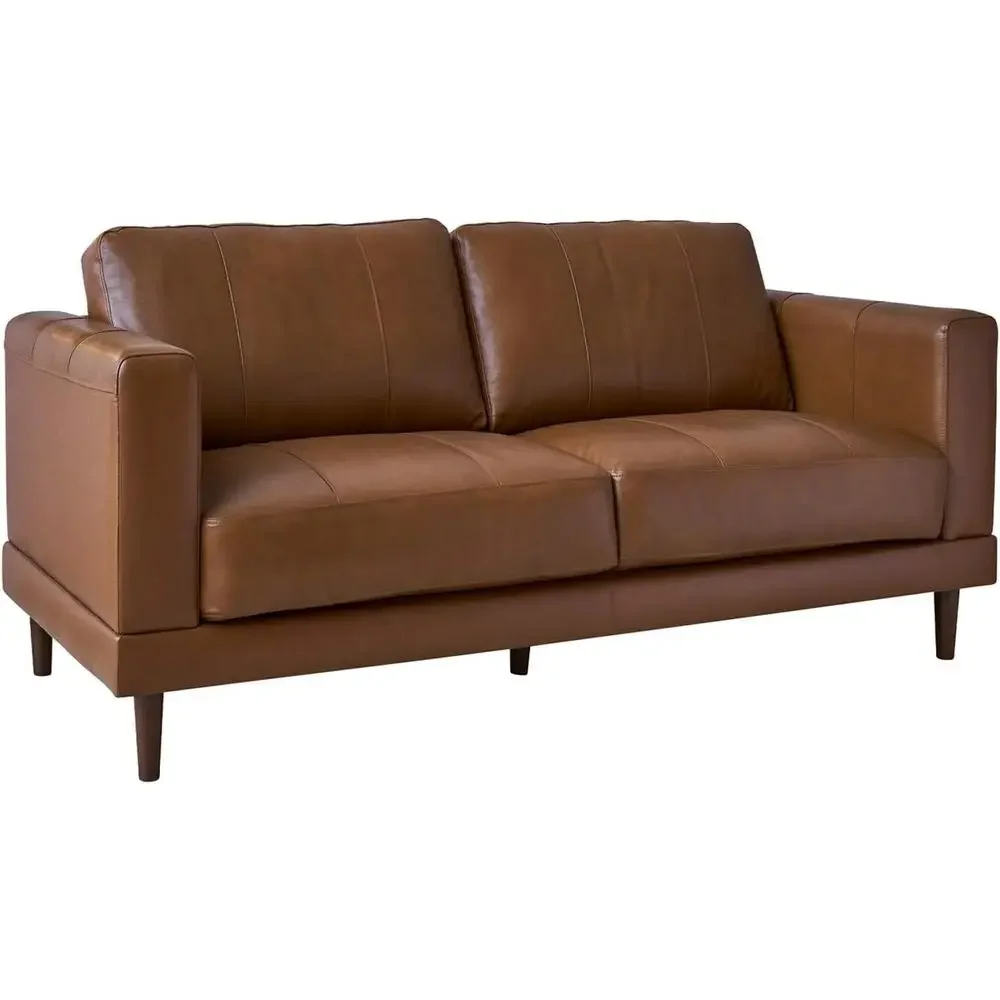 Tan Leather Loveseat with Classic Elegance
Tan Leather Loveseat with Classic Elegance