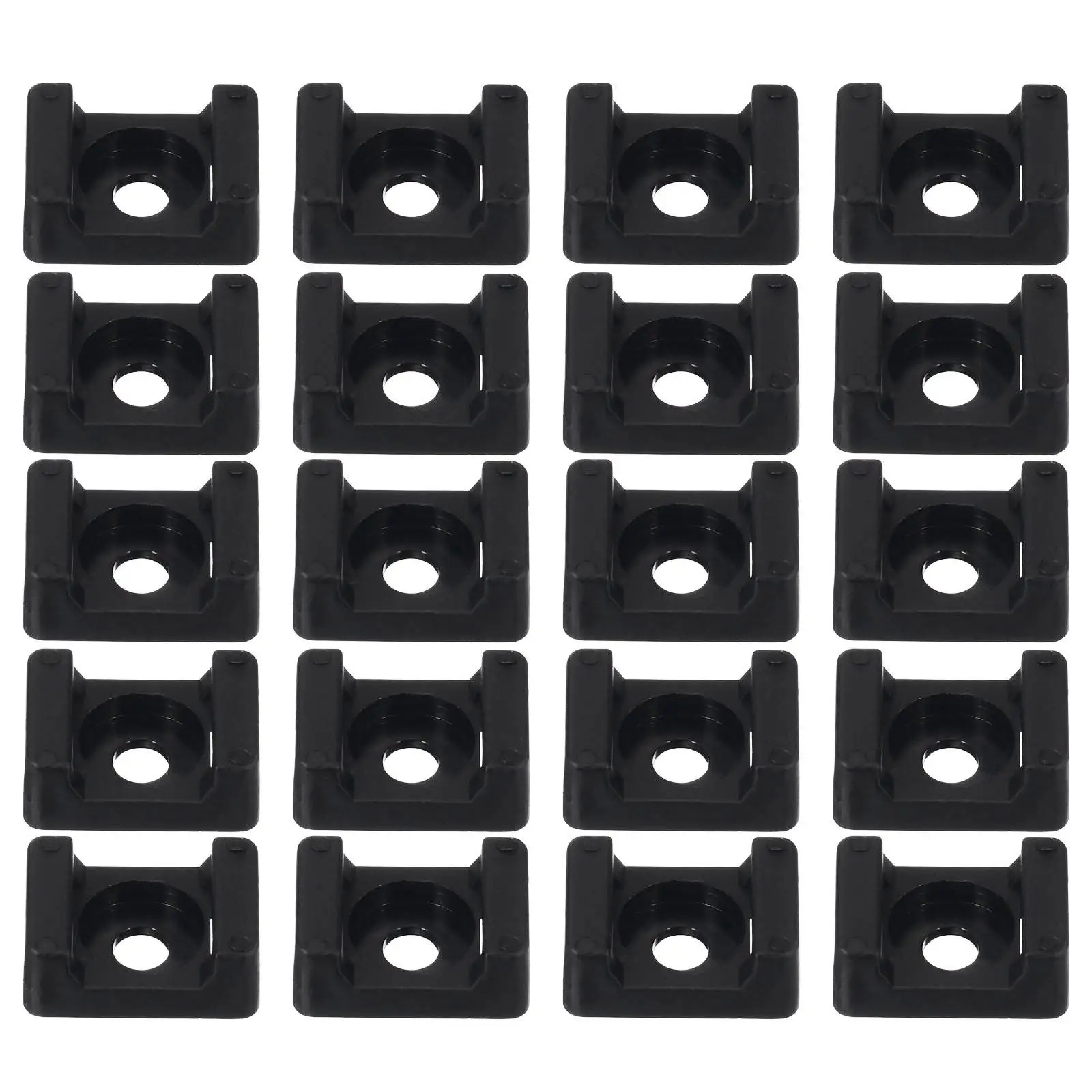 120 Pcs Wire Ties Holder Bundle Nylon Management Folder Saddle Mount Cable Black Base
120 Pcs Wire Ties Holder Bundle Nylon Management Folder Saddle Mount Cable Black Base