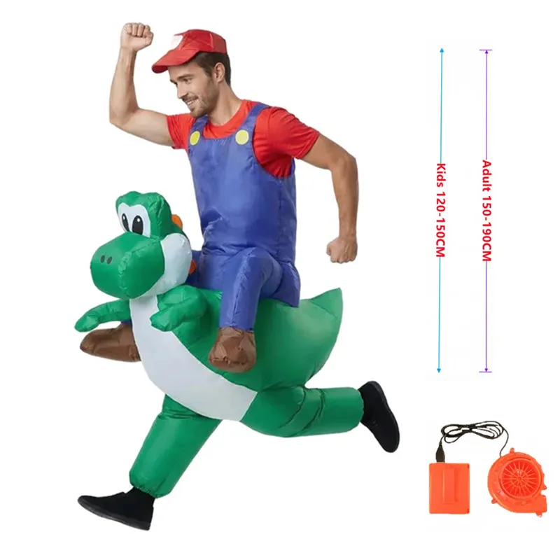 Yoshi inflatable Cosplay Costume Suit Halloween Festival Party Mario inflated Disfraz Costumes Set
Yoshi inflatable Cosplay Costume Suit Halloween Festival Party Mario inflated Disfraz Costumes Set