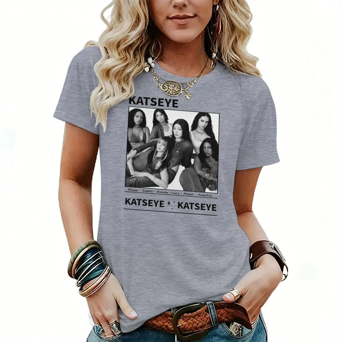 Vintage Katseye Hip Hop Singer Women Men T-shirts Short Sleeve Crew Neck Summer Tshirt Fashion Fun Pop Group Tees for Fan Gift
Vintage Katseye Hip Hop Singer Women Men T-shirts Short Sleeve Crew Neck Summer Tshirt Fashion Fun Pop Group Tees for Fan Gift