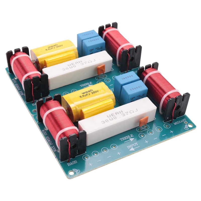 T82C Hot Sale-4Pcs 120W Speaker Crossover 3 Way Audio Frequency Divider Loudspeaker WEAH-338 3 Unit Crossover Filters For Speake
T82C Hot Sale-4Pcs 120W Speaker Crossover 3 Way Audio Frequency Divider Loudspeaker WEAH-338 3 Unit Crossover Filters For Speake