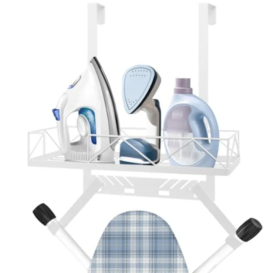 Ironing Board Hanger, Metal Over The Door or Wall Mounted Ironing Board Caddy, Ironing Board Storage Shelf with Adjustable Hook
Ironing Board Hanger, Metal Over The Door or Wall Mounted Ironing Board Caddy, Ironing Board Storage Shelf with Adjustable Hook