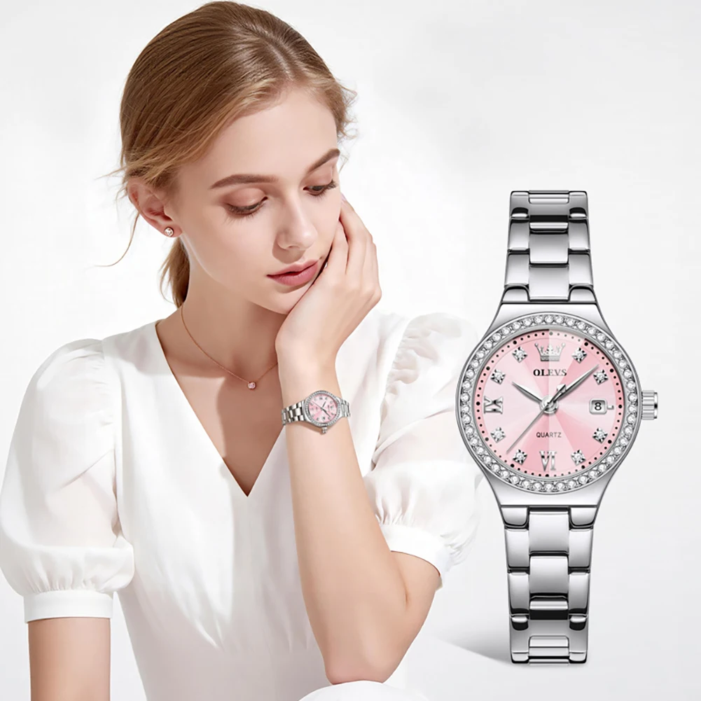 OLEVS 5628 Brand original authentic watch for woman Gift Box British women's watch with steel band and diamonds
OLEVS 5628 Brand original authentic watch for woman Gift Box British women's watch with steel band and diamonds