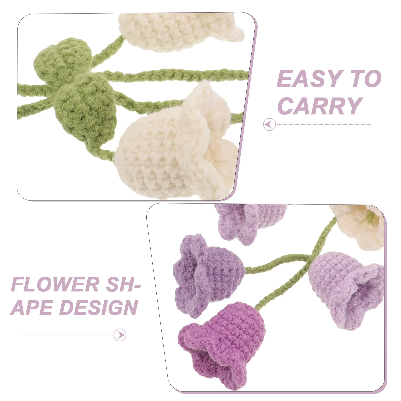 6Pcs Lily of The Valley Car Mirror Hanging Decor Cute Crochet Flower Pendant Car Interior Accessories Gift Keychain Decoration
6Pcs Lily of The Valley Car Mirror Hanging Decor Cute Crochet Flower Pendant Car Interior Accessories Gift Keychain Decoration