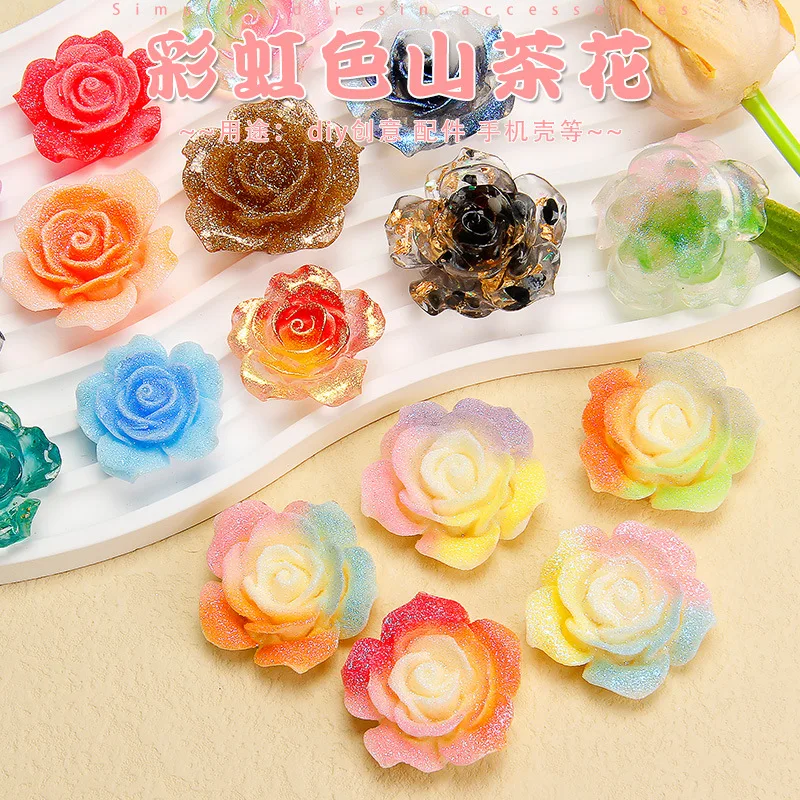 Gold foil three-dimensional plane camellia resin patch drops of frosting flowers DIY cream plastic phone case accessories.
Gold foil three-dimensional plane camellia resin patch drops of frosting flowers DIY cream plastic phone case accessories.