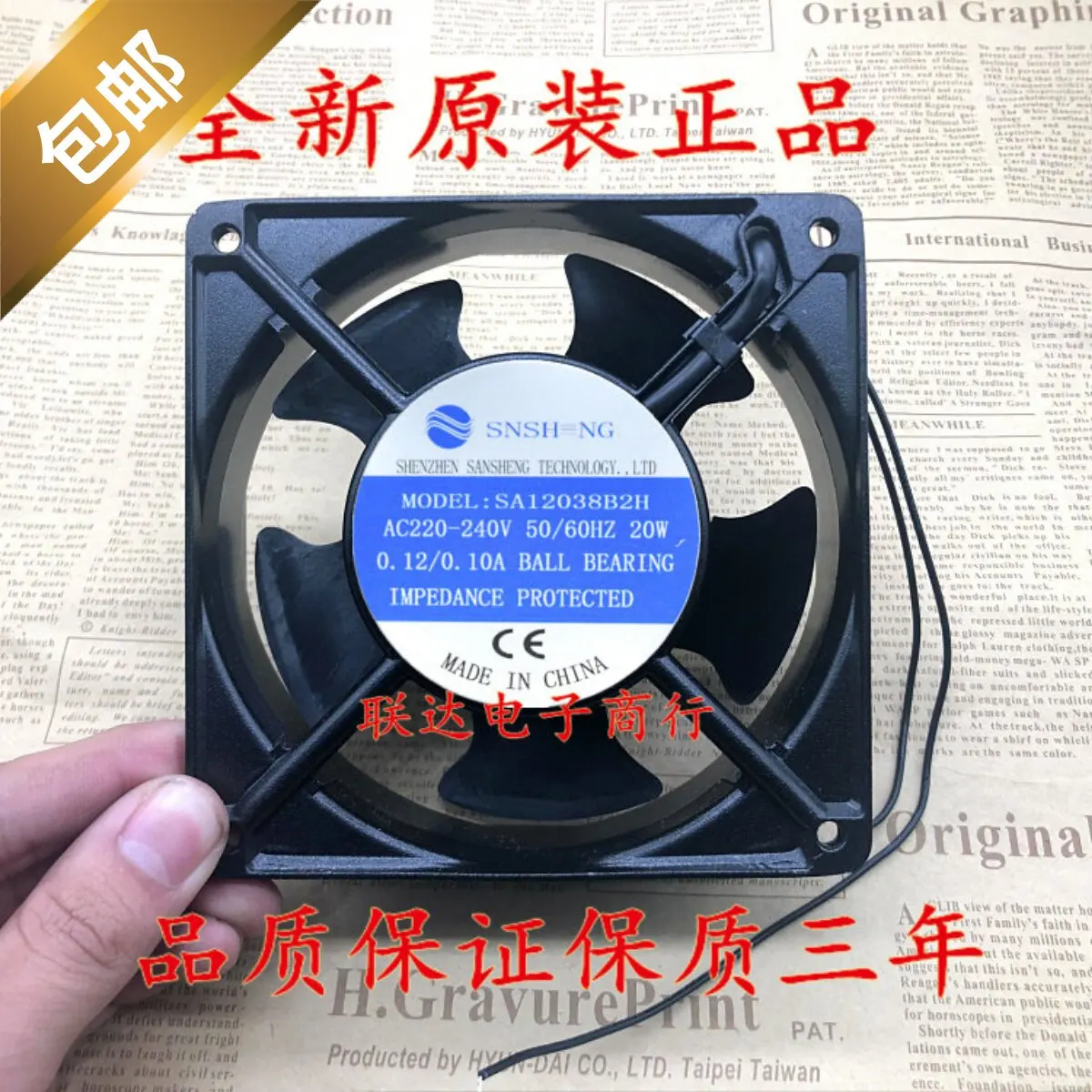 for SNSHENG SA12038B2H 220V 20W 0.12A 0.10A Silent Cooling Fan for Cabinet Heat Dissipation
for SNSHENG SA12038B2H 220V 20W 0.12A 0.10A Silent Cooling Fan for Cabinet Heat Dissipation