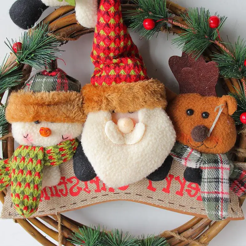 Christmas snowman old man rattan wreath pendant doll rattan circle decoration pendant arrangement supplies
Christmas snowman old man rattan wreath pendant doll rattan circle decoration pendant arrangement supplies